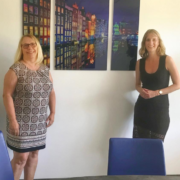 Isabell Huber bei ihrem Besuch in der Kita Kinder in Bewegung